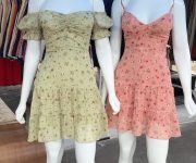 Vestidos modernos e confortáveis na feira da Lua